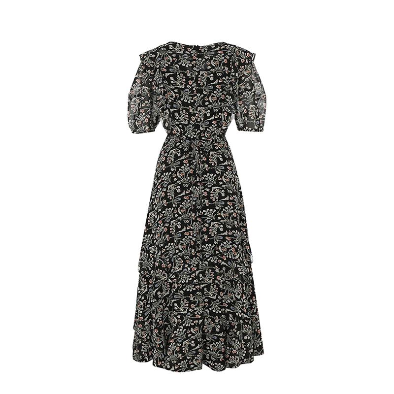 VISITINNEWYORK V-Neck Print Dress (Vy5Op3L)