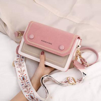 Trendy Small Square Crossbody Bag Dual Strap Lightweight Casual Chic Shoulder Handbag for Women