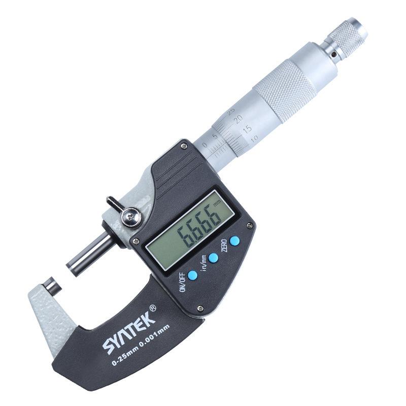 New Style Standard Dual Use  Digital Electronic Micrometer 1.111mm Accuracy Outside Diameter Measurement Gauge with LCD Display