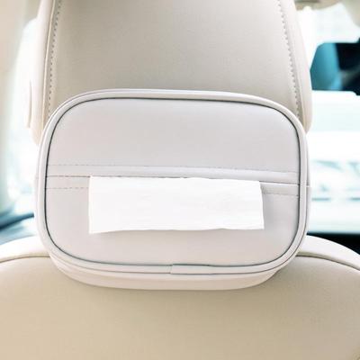 Hängende Leder-Auto-Taschentuchbox mit Kordelzug für alle Jahreszeiten