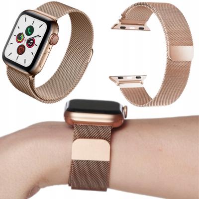 Strap for Apple Watch 3/4/5/6/7/8/9/Series 38/40/41mm Bracelet Steel Rose Gold