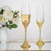Tasse à champagne creuse rétro premium coupe à vin ménagère ensemble de verres à vin en cristal coffret cadeau de luxe