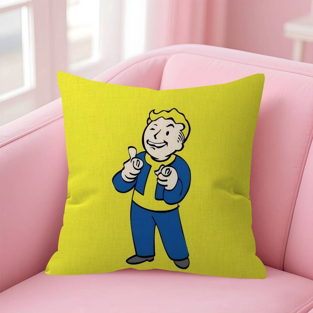 Pillow Gift Home Office Decoration Bedroom Sofa Car Cushion Cover case 45x45 Game FFallouts cool boy