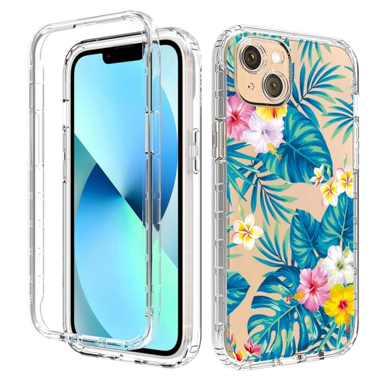 Pattern Printing Luxury Trendy Phone Cases for iPhone 14 Flower case Clear