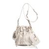 Women's Versatile Drawstring Studded Bucket Bag - High-End Casual Single Shoulder & Crossbody