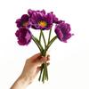 Oriental Poppy Simulation, PU Mini Fake Flower Arrangement for Decor and Photography