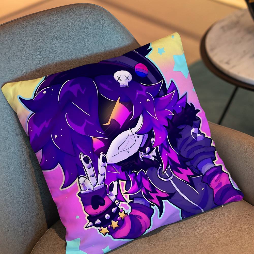 Uzi Doorman Game N Murder Drones Pillow Case Anti-Dustmite Pillowcase Invisible Zipper Silky Short Plush Sofa Cushion Cover
