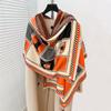 Ladies Popular Carriage Imitation Cashmere Thermal Scarf Fashionable And Sweet Air Conditioner Shawl
