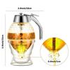 1pack Honey Dispenser No Drip Acrylic with Stand Honey Container Coffee Syrup Dispenser Honey Jar Container Kitchen Accessories