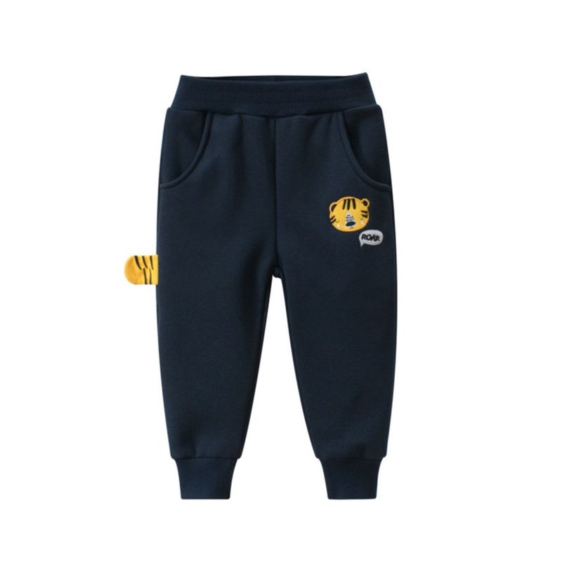 27Kids Winter Fleece-Lined Tiger Sports Trousers Children's Wear