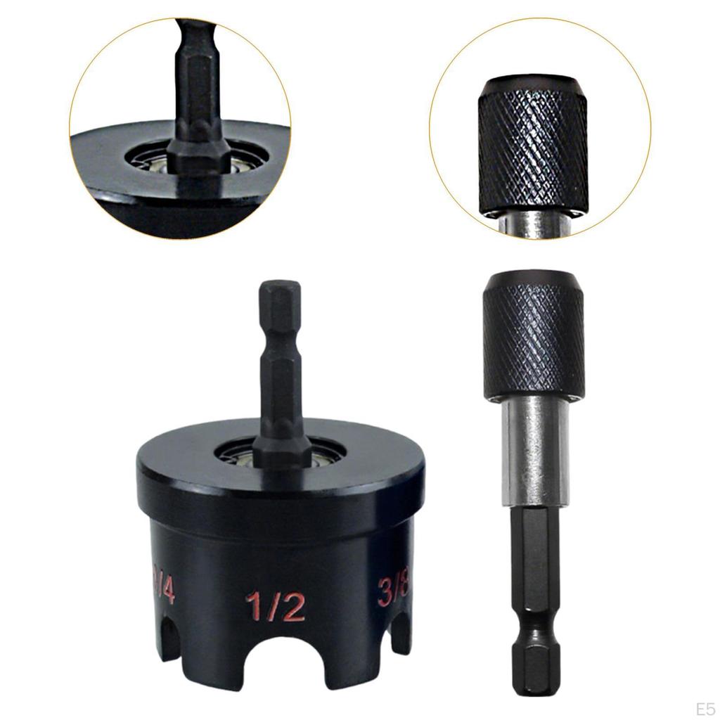 Accessory for Nuts 1/4", 3/8" And 1/2" Threaded Rods. Compact, Fast Tool