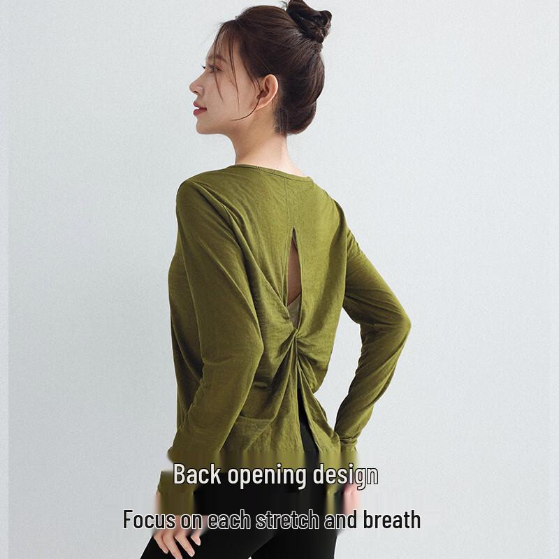 DRUR Women s Quick-Dry Long Sleeve Yoga & Fitness Apparel M