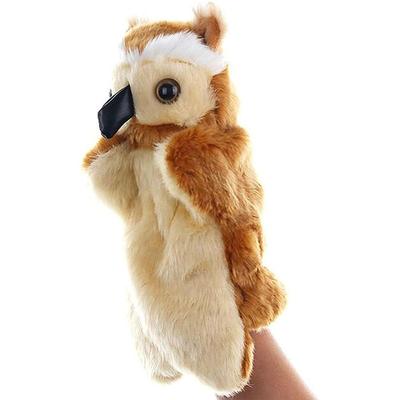 Brown Stuffed Animals Toy Plush Baby Educational Toy Creative Finger Puppets  Kids