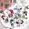 Snoopy Couple Acrylic Keychain Pendant - Cute Backpack Accessory