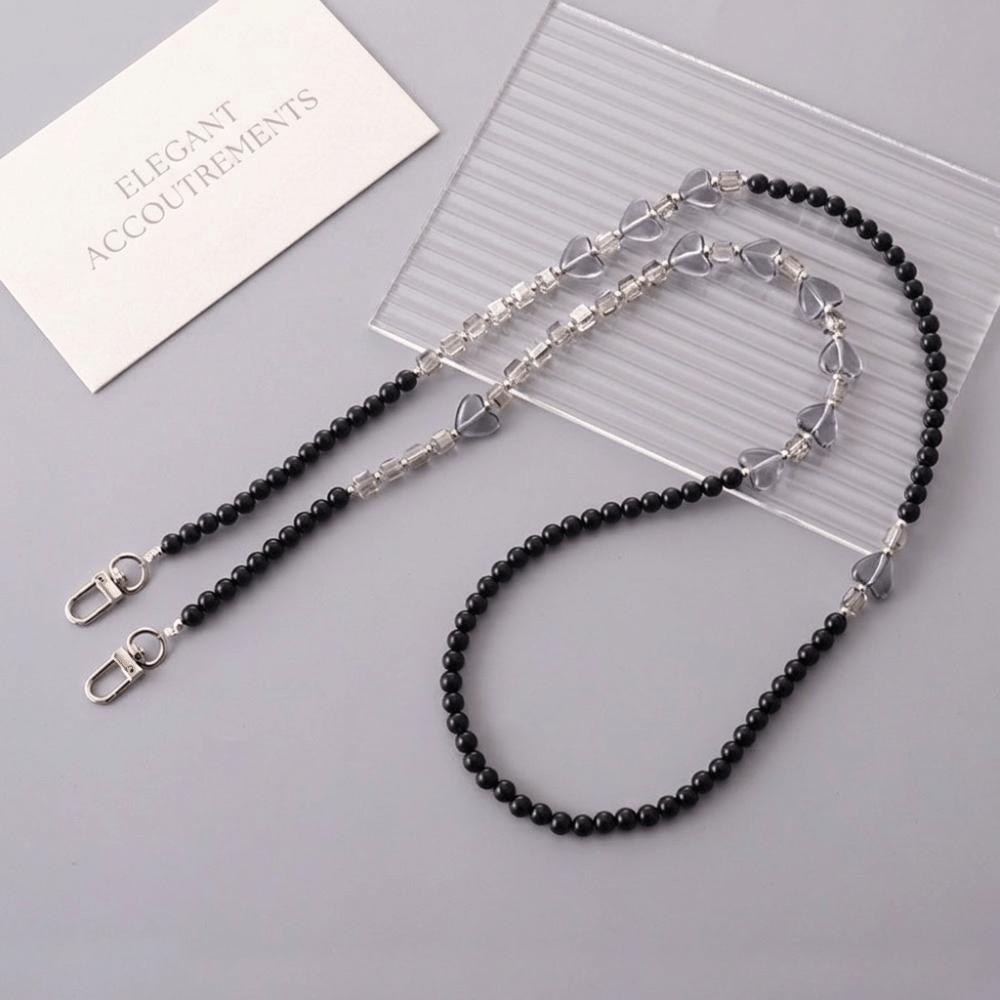 Acrylic Beads Crossbody Phone Strap Crossbody Style Phone Lanyard Charm Daily Carry