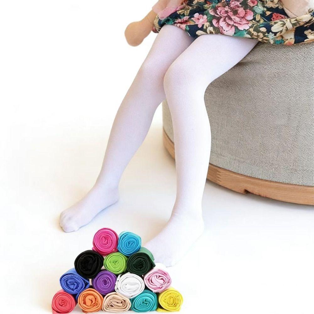 Solid Color Kids Dance Tight Thin Ballet Stocking Durable Kids Pantyhose Ballet  Spring