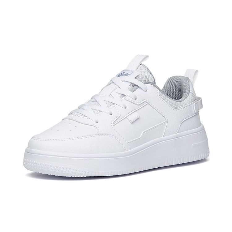 Anta Kids Anti-Kick Anti-Slip Wear-Resistant Lightweight Low-Top Kids Skate Shoes Kids Sneaker White A312218007-2