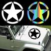 Military Star Car Decal Waterproof Vinyl Sticker for Truck SUV Motorcycle Rear Window Bumper Auto Body Decoration