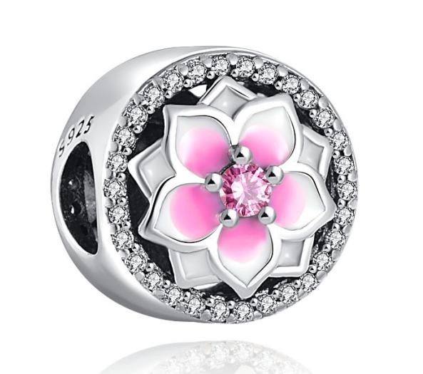 Exquisite925 Silver Flower, Cake Beads Butterfly, Mushroom Exquisite Bracelet Diy Accessories Exquisite Jewelry