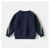 Boys Korean Style 2025 Sports Velvet Hoodie and Trousers Set