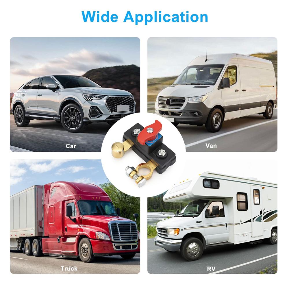 Universal Battery Disconnect Switch 12-24V Cut Off Isolator For RV ATV Car Truck