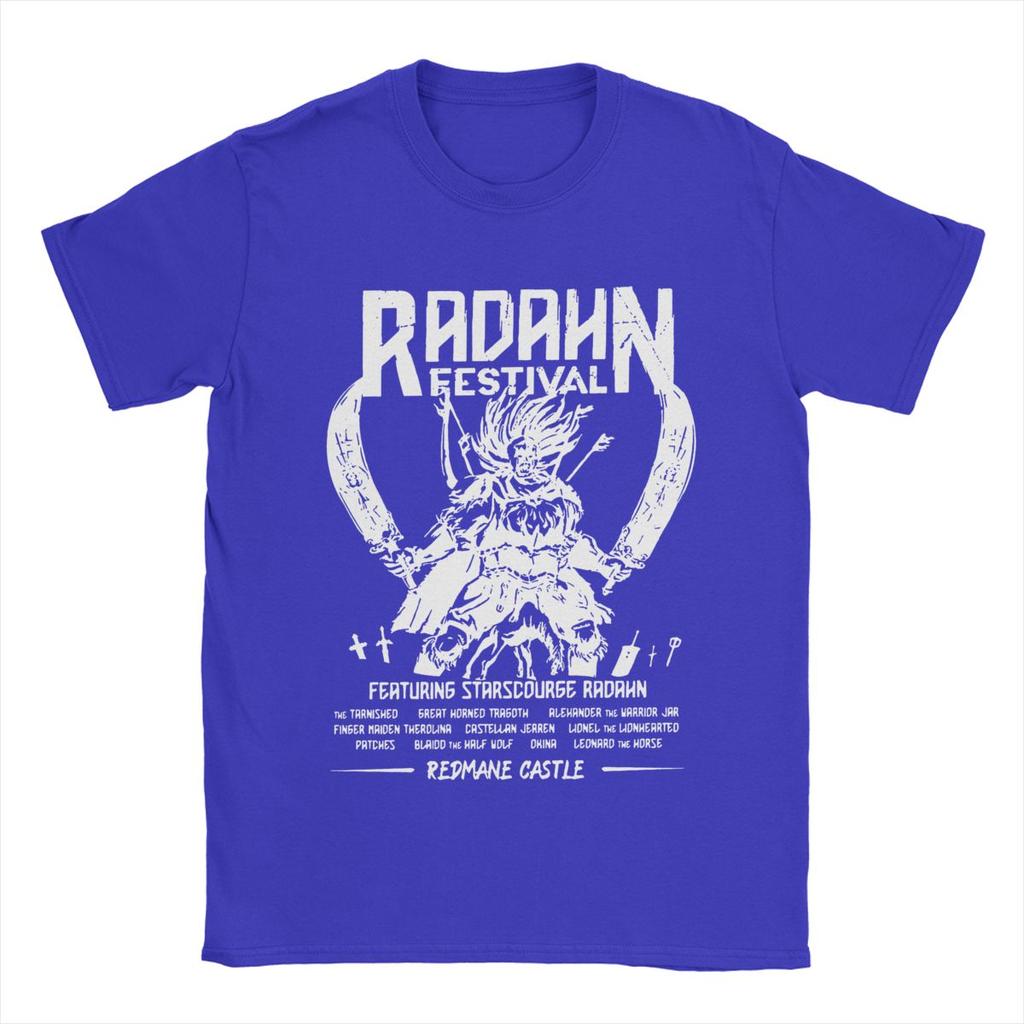 Men T-Shirts Elder Radahn Festival Leisure Cotton Tees Short Sleeve T Shirt Round Collar Clothes Summer