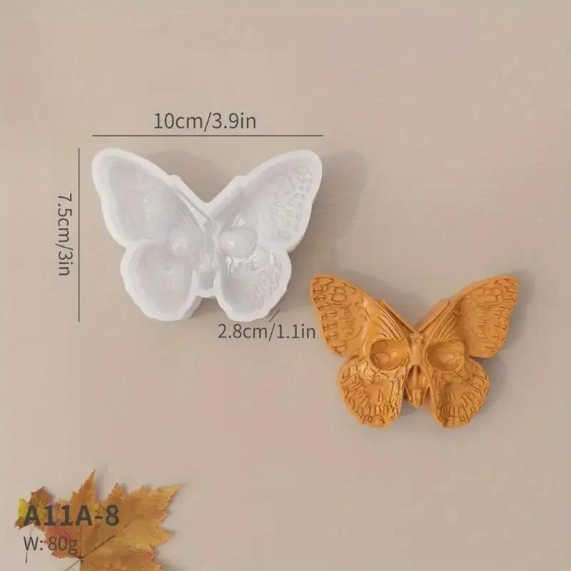 Diy Handmade Creative Flower DIY Halloween Butterfly Candle Mold Skull Snakehead Silicone Baking Molds Accessories Creative Gift