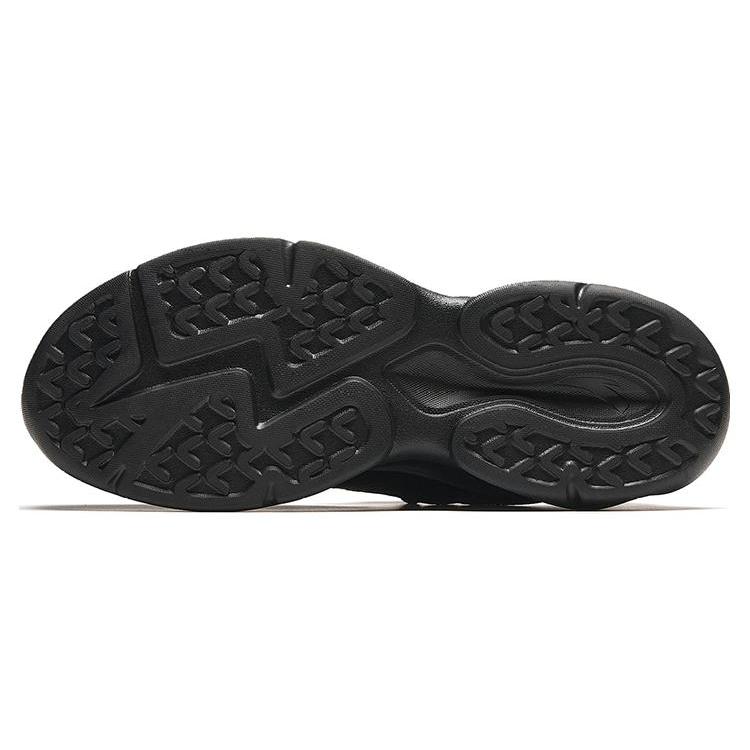 New Anta Life Collection Wear Resistant Low Top Casual Shoes Men's Black 912328815-5