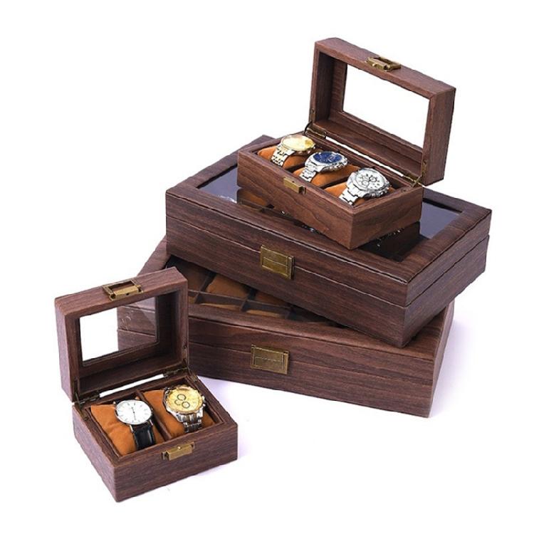 Holz Uhrenaufbewahrungsbox 2/3/6/10/12 Fächer Uhrenorganizer Etuis Schmuck Uhrenauslage Geschenkbox Uhrenständer