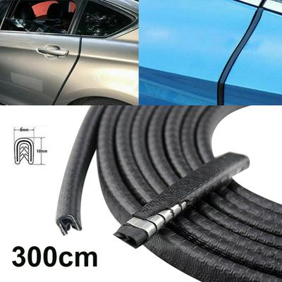 Striscia di protezione della protezione del rivestimento della portiera dell'auto anticollisione per bordi automatici universali da 300 cm