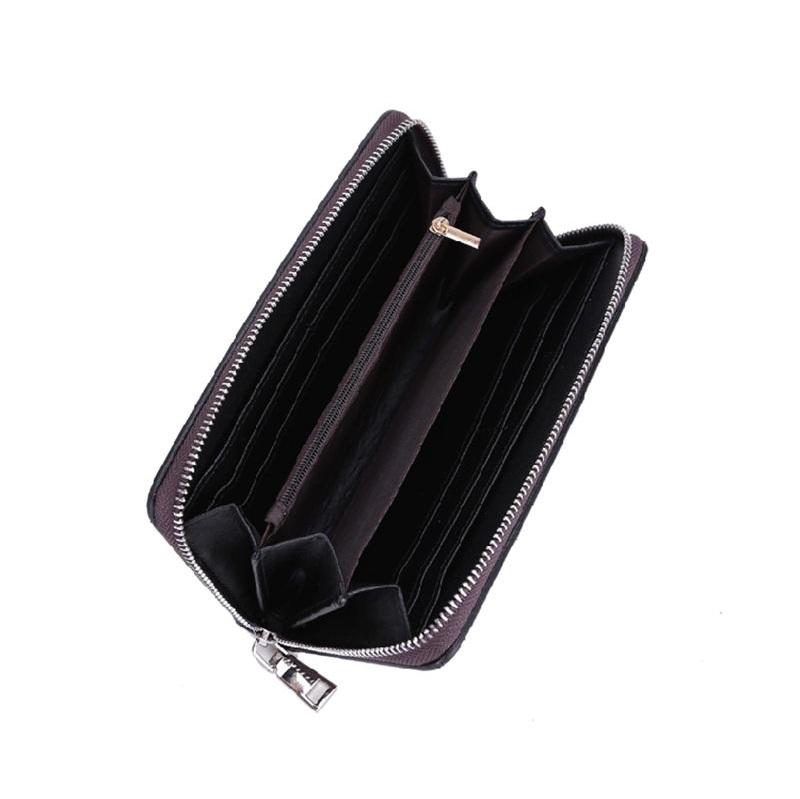 Portofele Lungi Carouri pentru Bărbați Design Vintage Portofel cu Fermoar Portcard Portofele