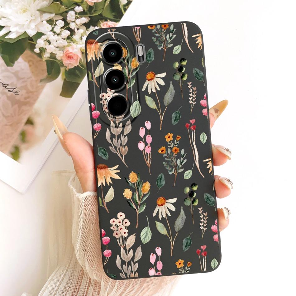 For Itel Power 70 / Itel P70 Cute Cat Flower Cartoon Phone Case For Itel P70 Power70 P673L Shockproof Soft Silicone Bumpers