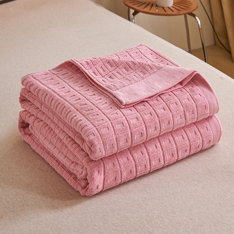 Cotton Retro Old-fashioned Throw Blanket Couch Towel Quilt Single Double Autumn Winter Thick Cover Blanket For Adult Sofa Bed Nap