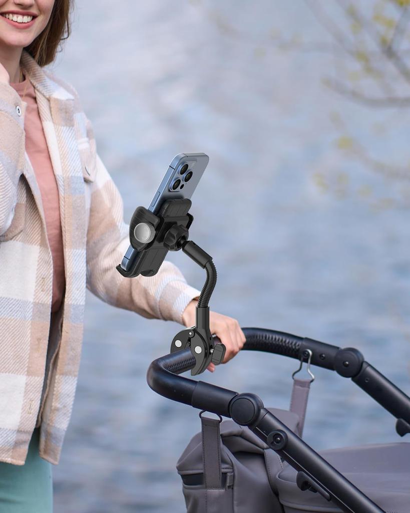 EXSHOW Indoor Smartphone Holder for Fitness and Electric and Compatible with iPhone 16 16 16 Pro iPhone and Android inch Bikes, Bikes, Treadmills.