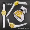 Swatch x OMEGA Exclusive Rubber Strap with Clicker Feature (White/Sun)