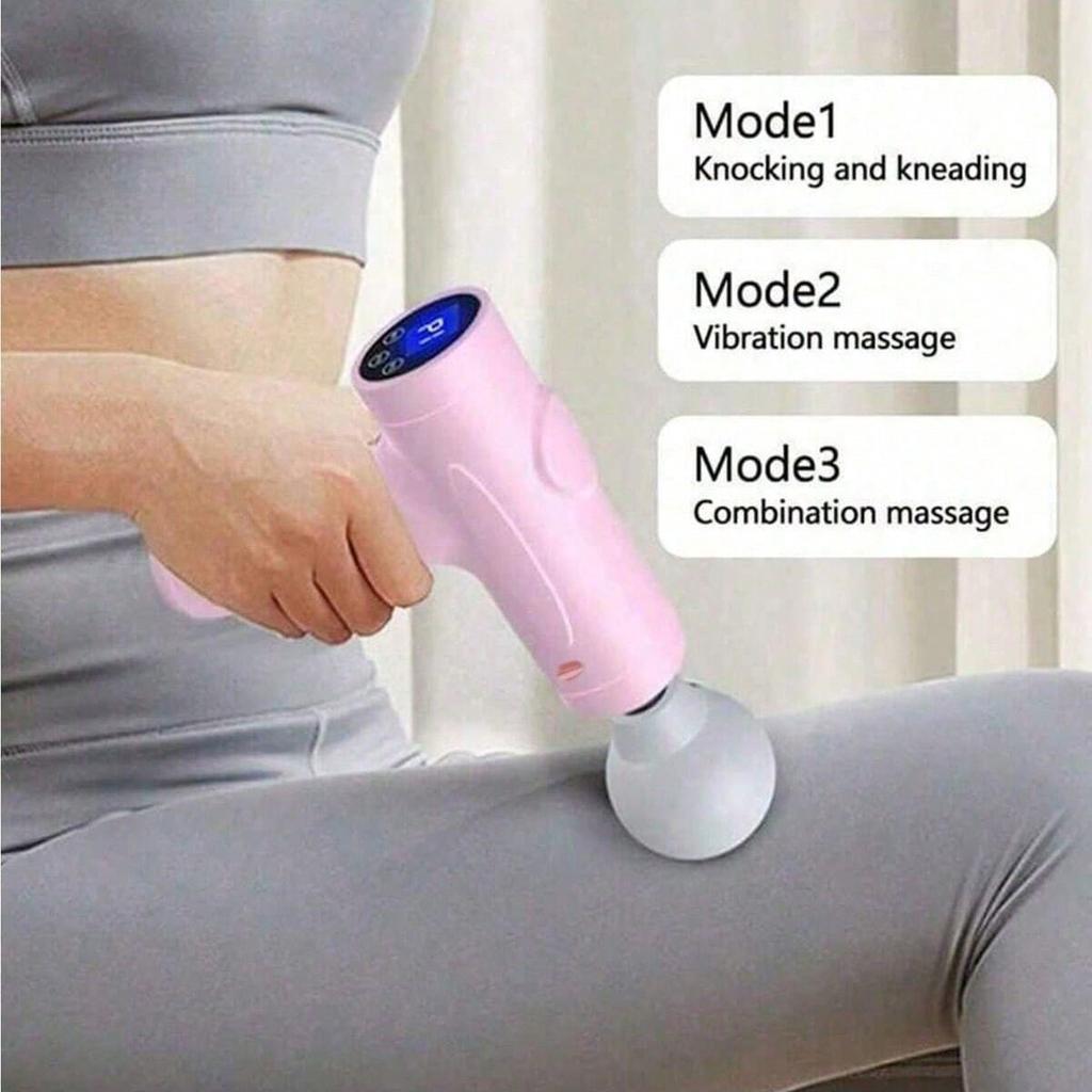 1pc Massage Gun, Deep Tissue Muscle Handheld Percussion Massager For Body, Back And Neck, Ultra Compact Elegant Design