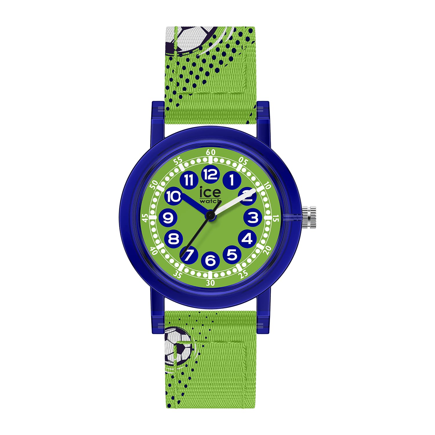 Ice-Watch Kids Ice Learning Green Football Wristwatch 32mm 3-Hand Small Ladies Children