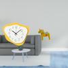 Modern Acrylic Wall Clock And Ornament Collectible Timepiece Sculpture for Office Kitchen Bookshelf