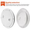 Accessoires de bateau Trappe de bateau 4" 6" 8" ABS Ronde Antidérapante Trappe d'inspection avec Couvercle Amovible pour Bateau Marin Yacht Noir/Blanc