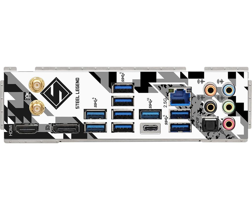 ASRock Motherboard Z790 Steel Legend WiFi Compatible with Intel 12th and 13th Generation CPU Z790 Chipset DDR5 ATX Motherboard Authorized Distributor