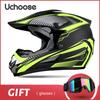 Free Gift Kids Protective Helmet Motocross Motorcycle Moto Bike Full Face Helmet Adult Women Racing Sports Off-road Scooter ATV