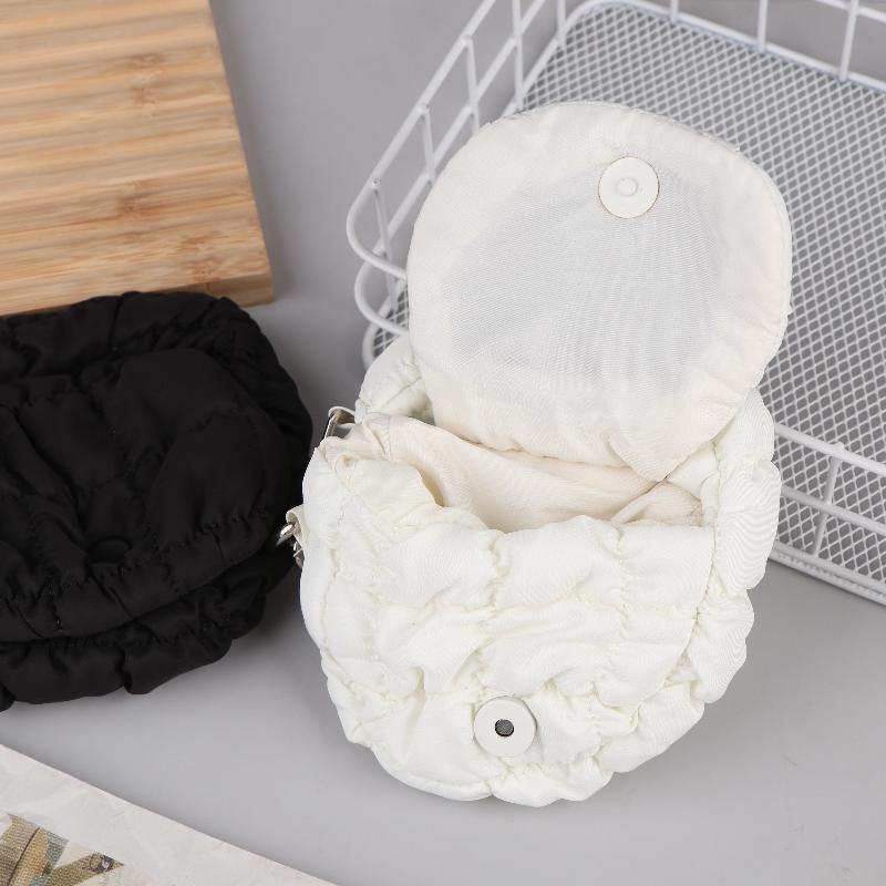 Mini Bag Mini Cloud Waist Pack Lightweight Solid Secure Button Closure With Decorative Coin Purse And Headphone Bag