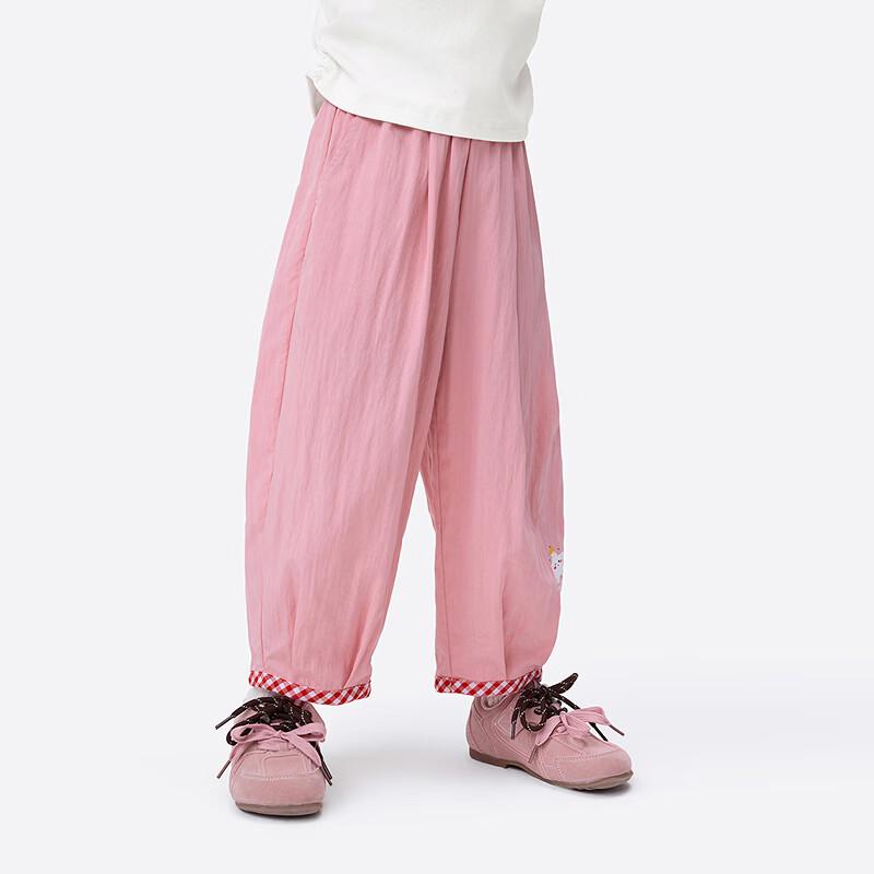 Girl's Summer Cartoon Print Lightweight Jogger Pants