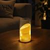 Realistic Flickering Candles for Christmas Flameless LED Candles, Battery Operated Acrylic Pillar with Embedded Wedding Table Centerpiece String, Fake