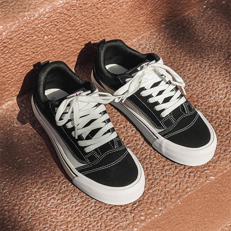 

Женские красные холщовые кроссовки 2024 года: Зимняя повседневная обувь в гонконгском стиле, корейская мода для студентов 42