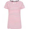 Lazy Jacks Womens/Ladies Breton Contrast Striped Short-Sleeved T-Shirt
