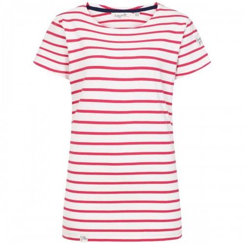 Lazy Jacks Womens/Ladies Breton Contrast Striped Short-Sleeved T-Shirt