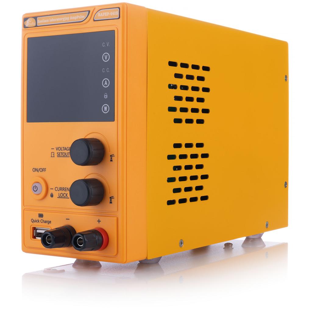 Rosfix Zasilacz Laboratoryjny AmpPulse RAPEP-6405 64V 5A – Regulowane Napięcie I Prąd | Wysoka Precyzja | System Zabezpieczeń ROSFIX PROTECT