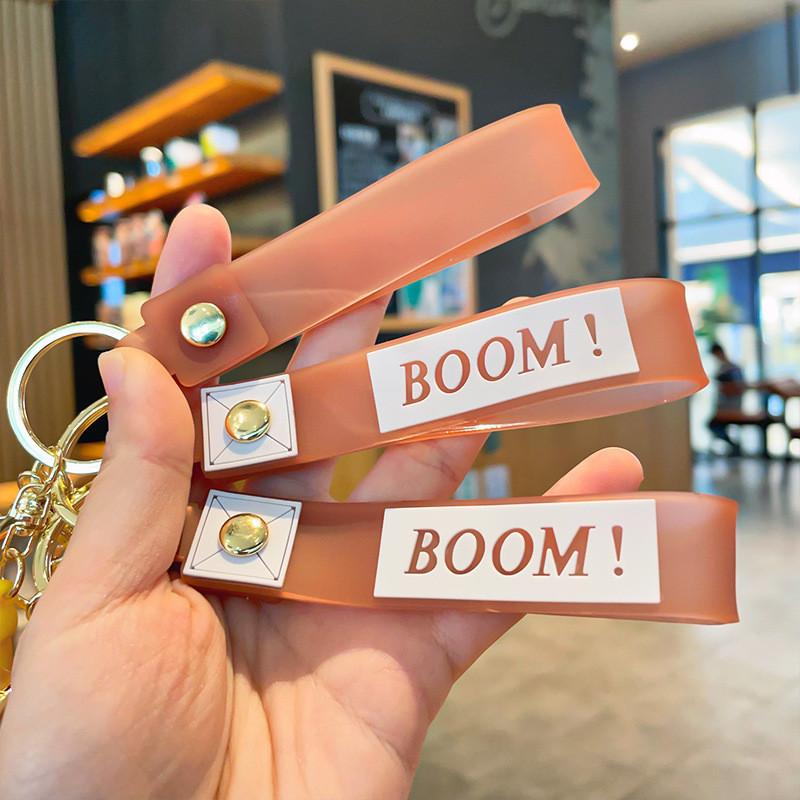 Schattige siliconen sleutelhanger met cartoonfiguren: zachte schildpad en eend, perfect cadeau-idee.