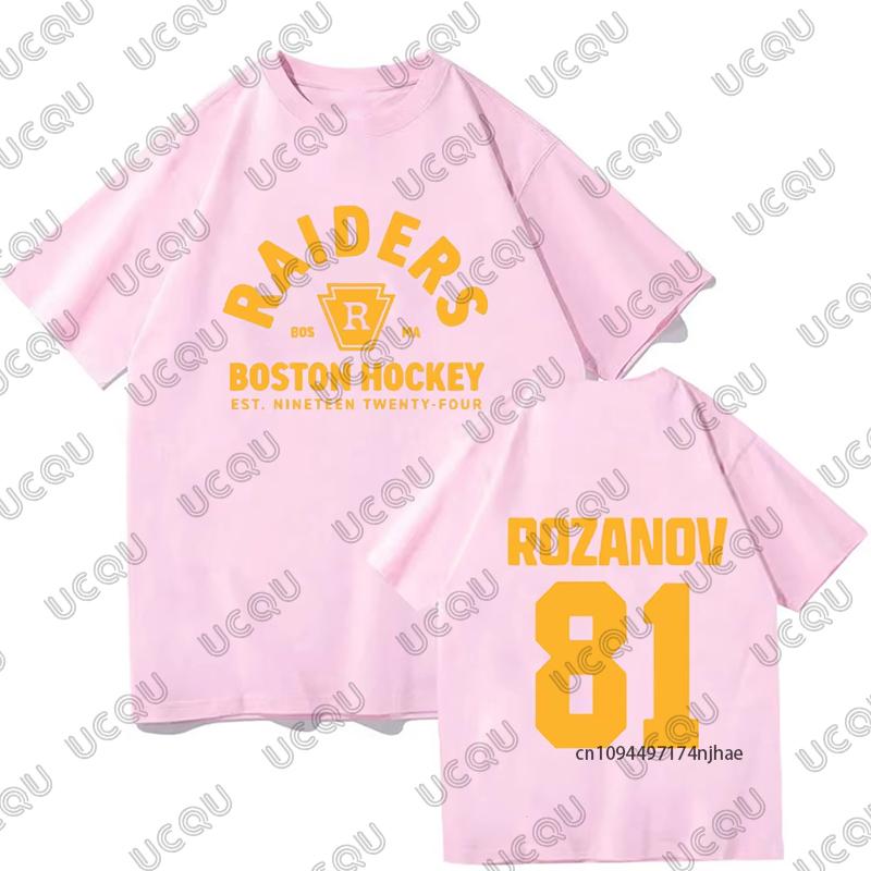 Llya Rozanov 81Bos Raiders Trička TV Horký Rivalita Potisk Dámské Bavlněné Tričko Letní Krátký Rukáv Módní Streetwear Unisex Top